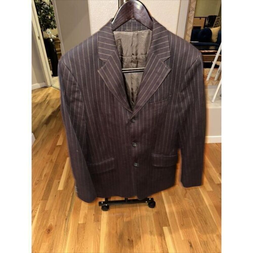 Banana Republic Men's Blazer Jacket 40S Stripe 3 Button #1119 PERFECT